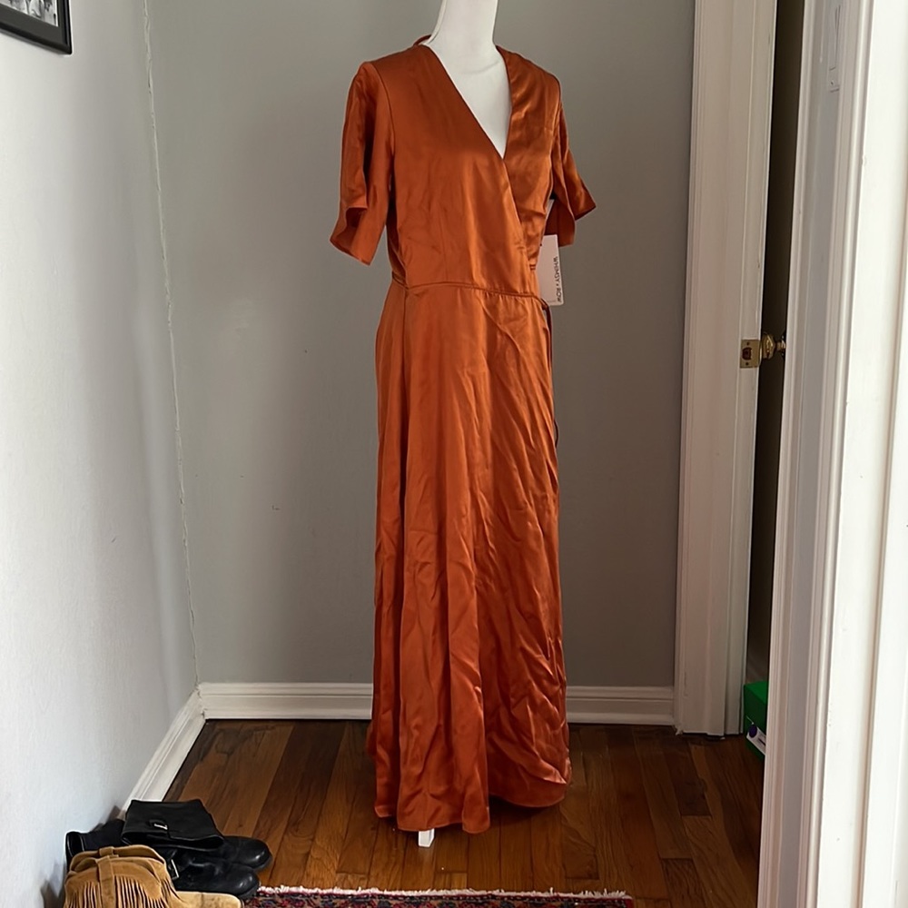 WHIMSY + ROW Lola Dress in Rust